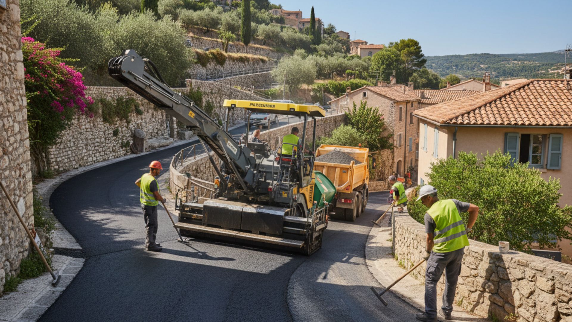 Biot : village perché et logistique de chantier difficile — Société Missaoui