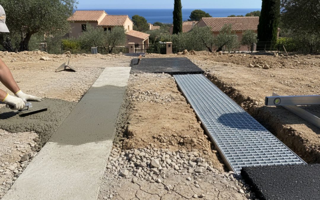 Caniveau béton vs métallique : choix technique