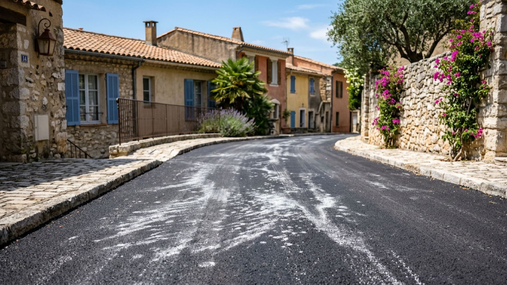 Efflorescences blanches sur enrobé neuf — causes et traitements — Société Missaoui