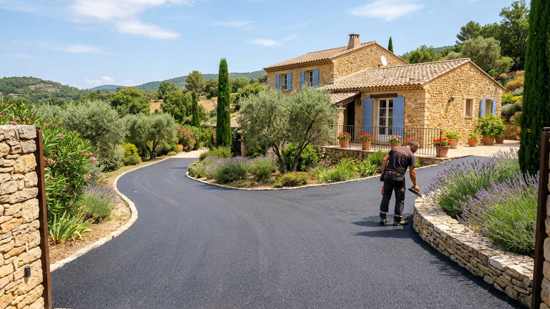 Enrobé à Biot — village des artisans du verre — Société Missaoui