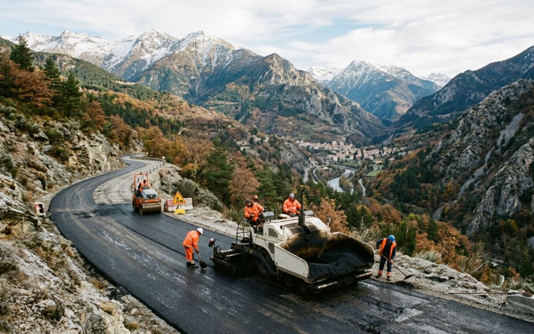 Enrobé à Breil-sur-Roya : montagne et cycle de gel