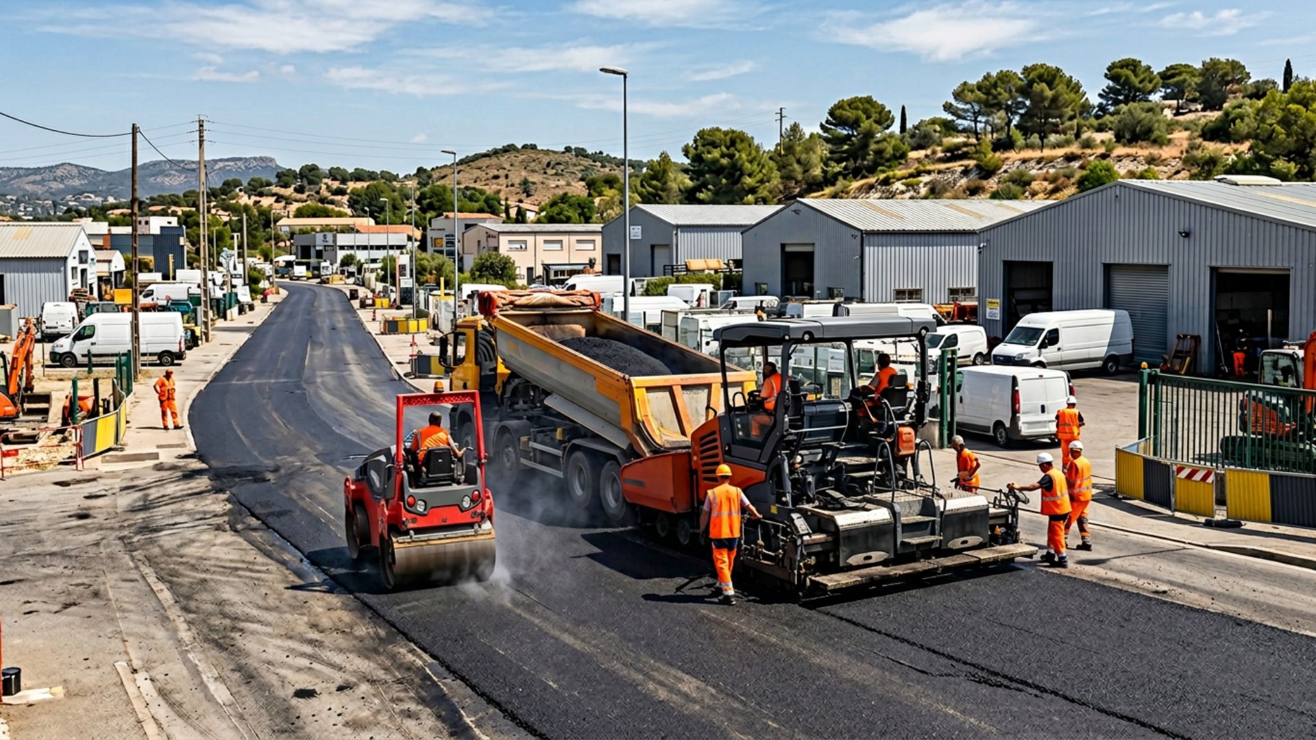 Enrobé à Cannes La Bocca — zone industrielle — Société Missaoui