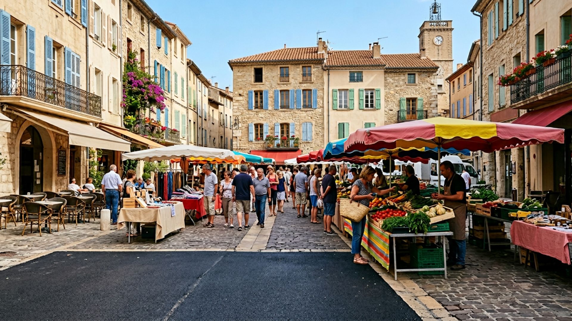 Enrobé à Draguignan — centre-ville et marchés — Société Missaoui