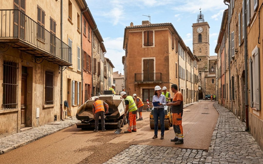 Enrobé à Fréjus centre historique : contraintes ABF