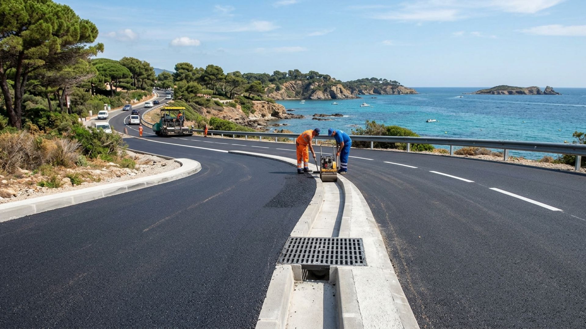 Enrobé à Hyères : presqu'île et eaux pluviales — Société Missaoui