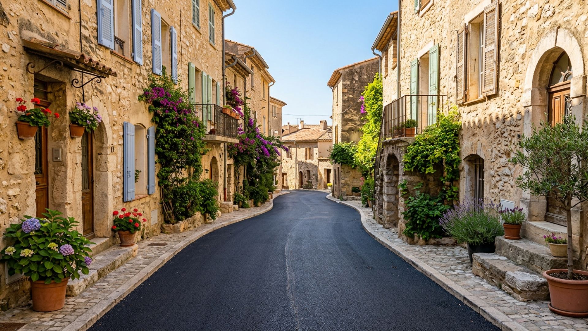 Enrobé à Mougins vieux village — contraintes ABF — Société Missaoui