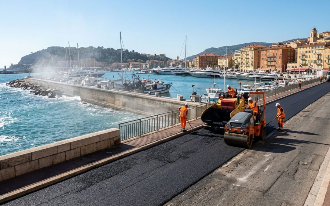 Enrobé à Nice Promenade des Anglais : contraintes