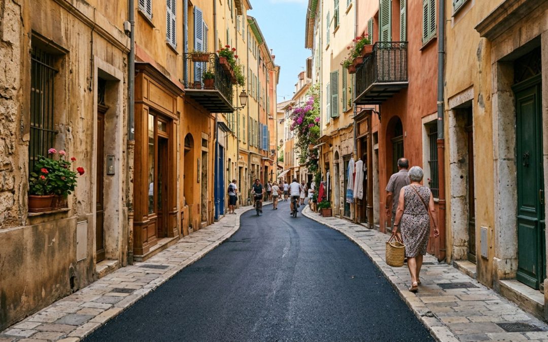 Enrobé à Nice Vieux-Nice : zone UNESCO
