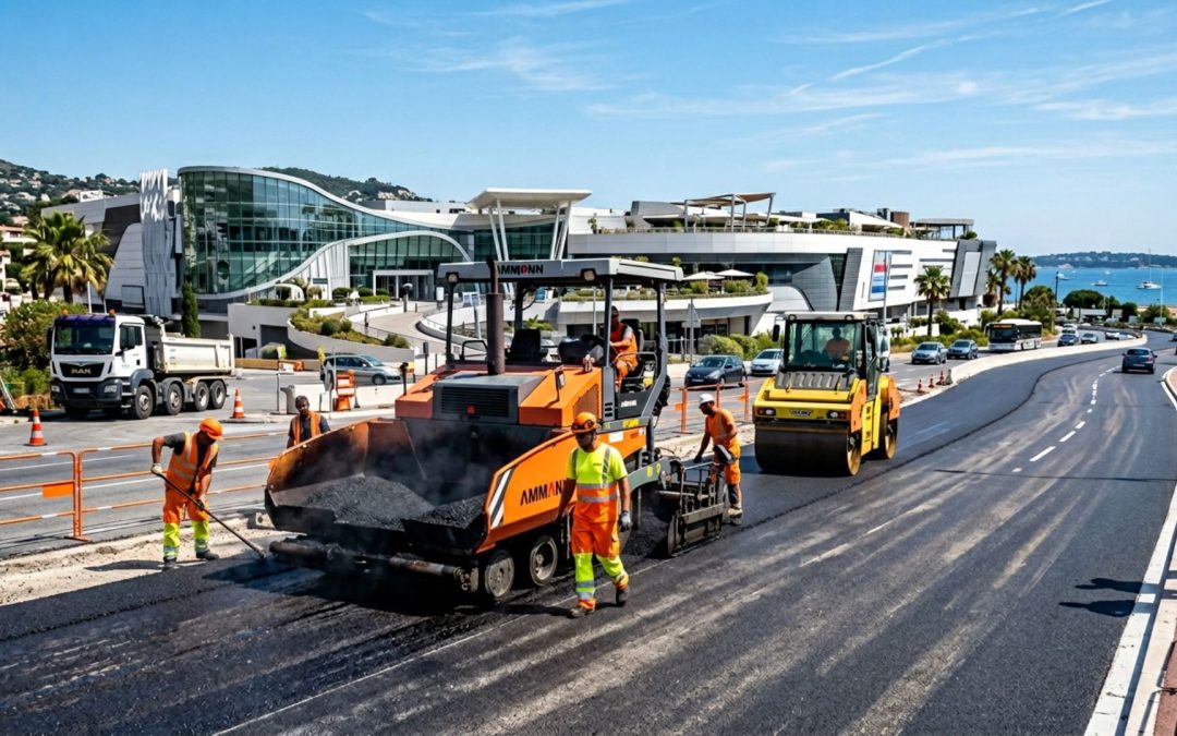Enrobé à Saint-Laurent-du-Var : zone commerciale Cap 3000