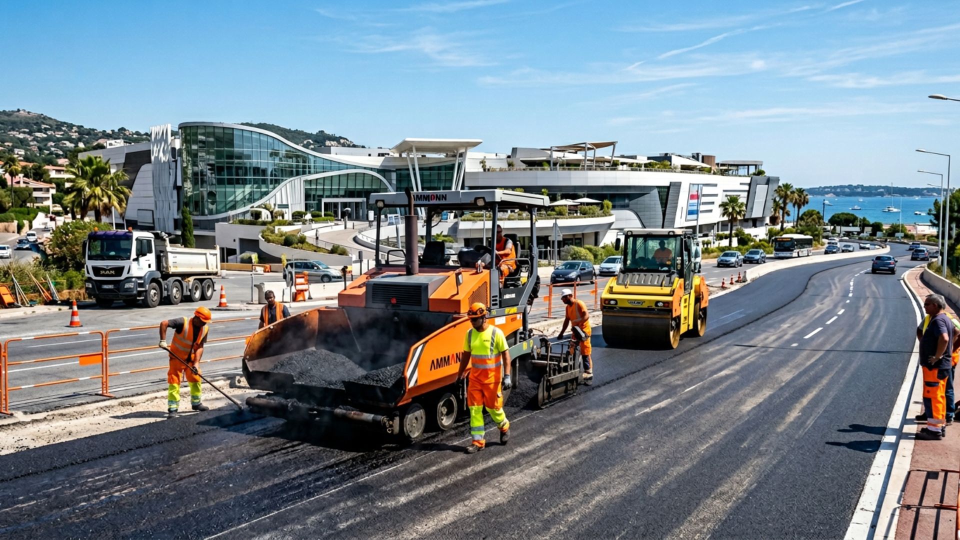 Enrobé à Saint-Laurent-du-Var : zone commerciale Cap 3000 — Société Missaoui