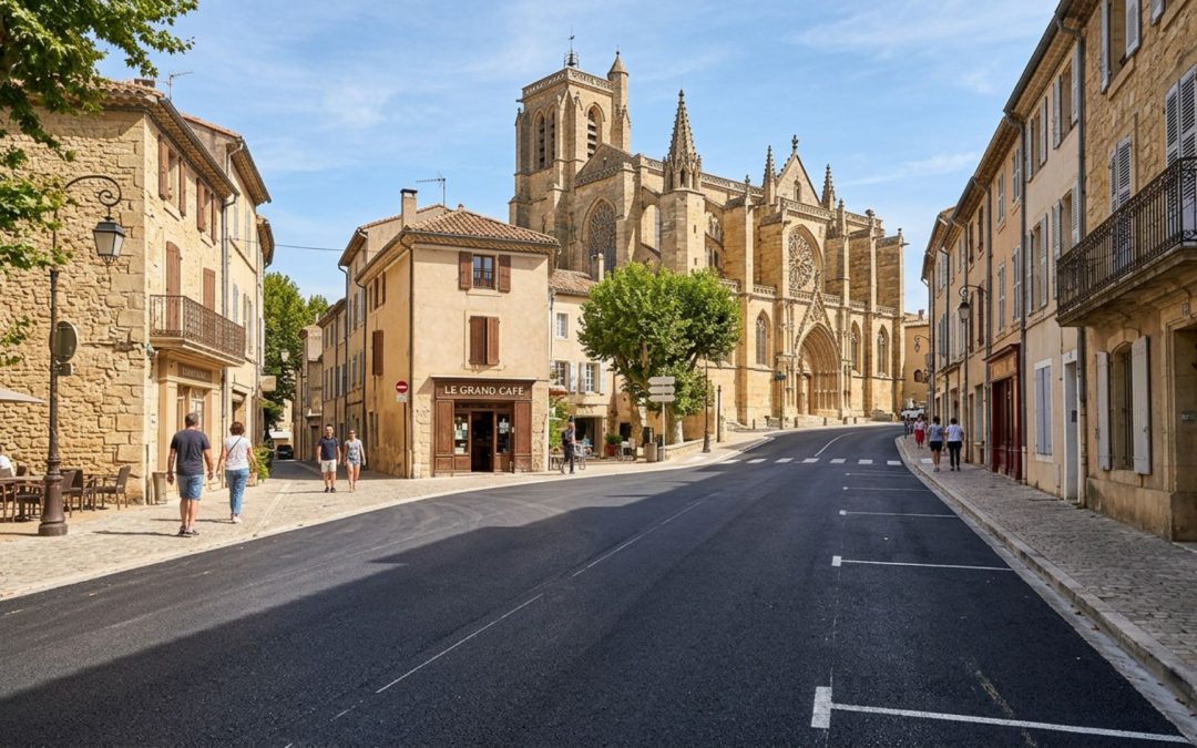 Enrobé à Saint-Maximin : basilique et centre historique