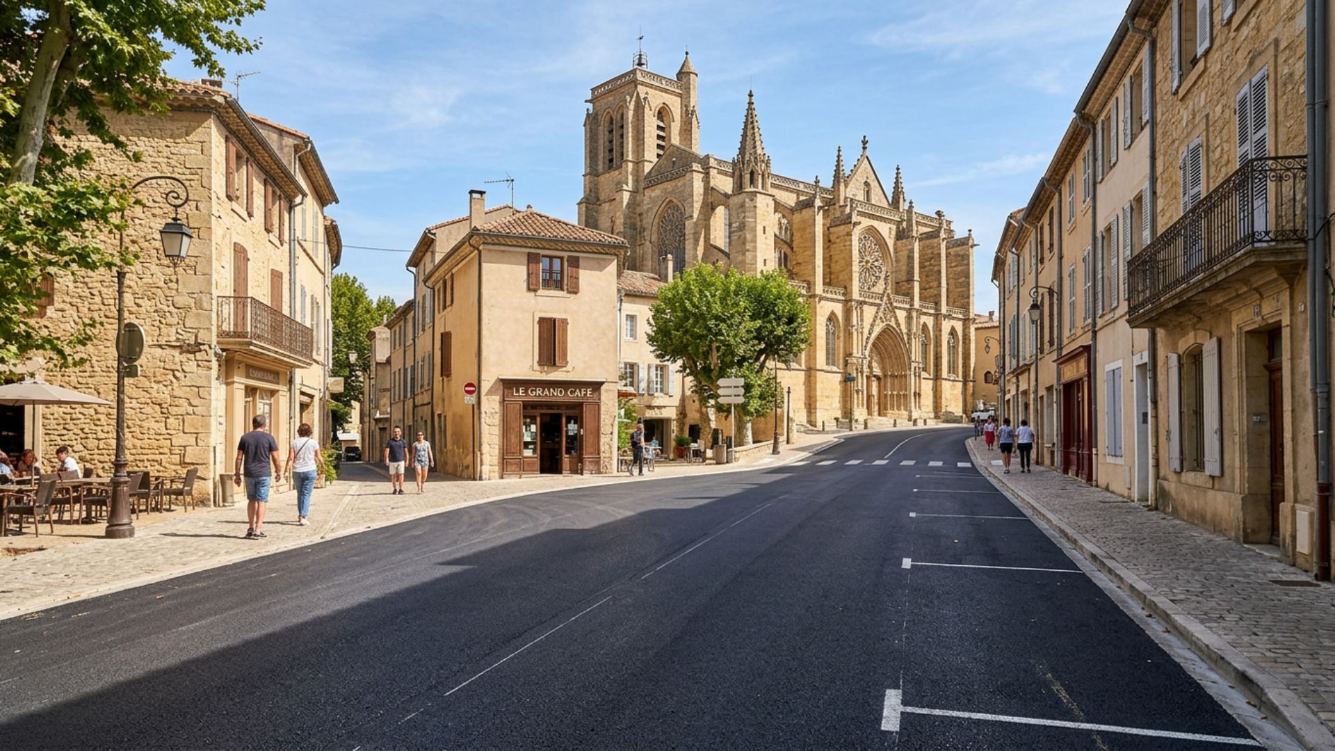 Enrobé à Saint-Maximin : basilique et centre historique — Société Missaoui