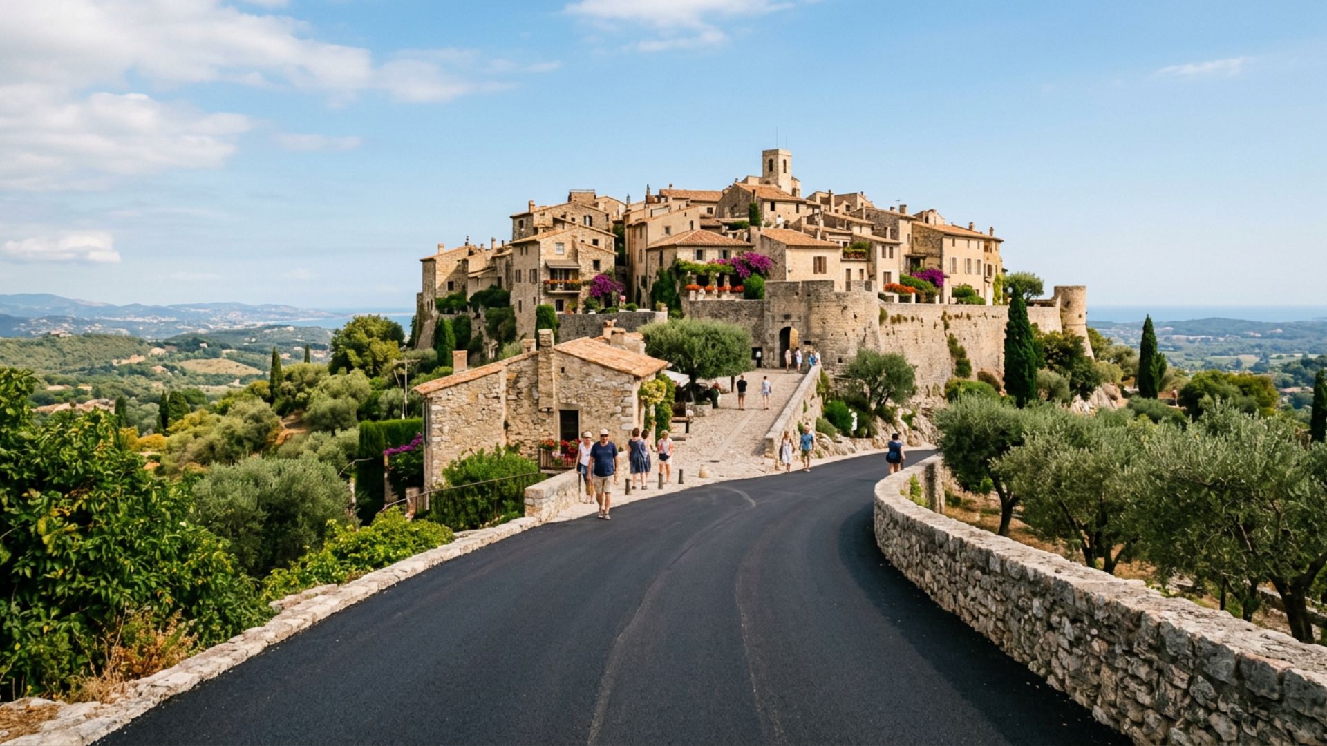 Enrobé à Saint-Paul-de-Vence — village perché touristique — Société Missaoui