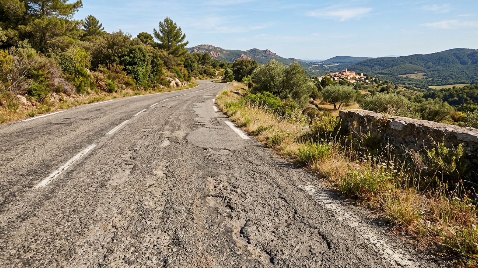 Enrobé devenu rugueux sur toute la surface — Société Missaoui