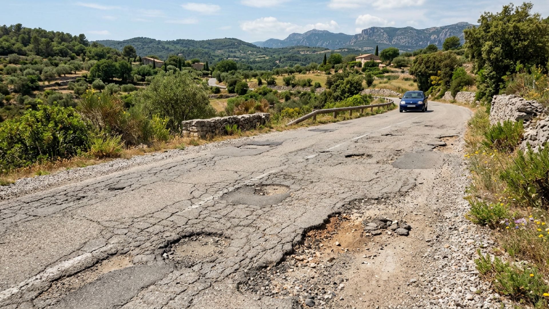 Enrobé qui se dégrade anormalement vite — Société Missaoui Alpes-Maritimes Var