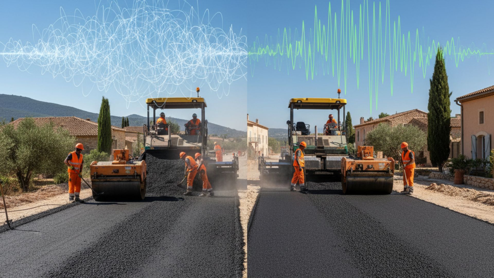 Comparatif enrobé standard BBSG vs enrobés phoniques BBM BBTM BBDR — bruit CPB à 50 km/h, dB(A), réglementation PPBE, applications voirie urbaine résidentielle — Société Missaoui Alpes-Maritimes Var