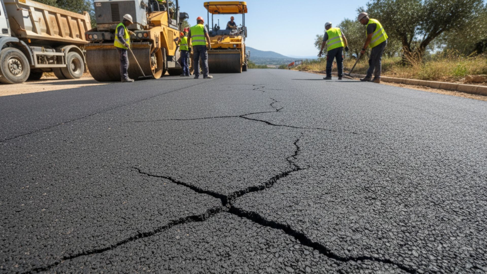 Fissures en étoile dans l'enrobé : signification et causes réelles — Société Missaoui Alpes-Maritimes Var