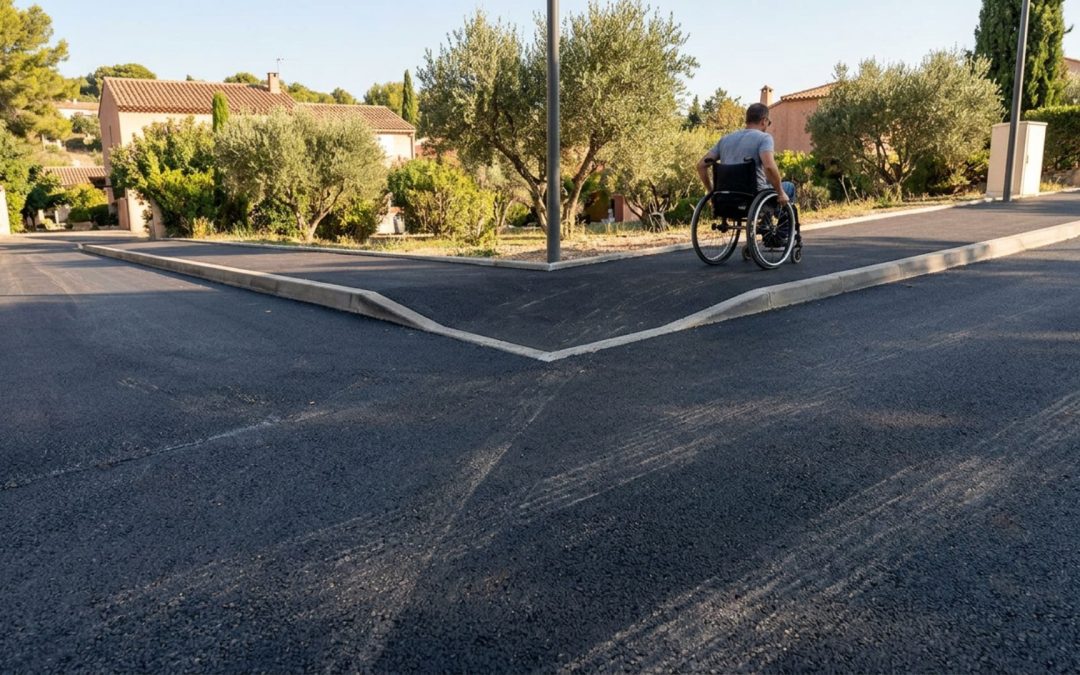 Guide accessibilité PMR : enrobé et pentes