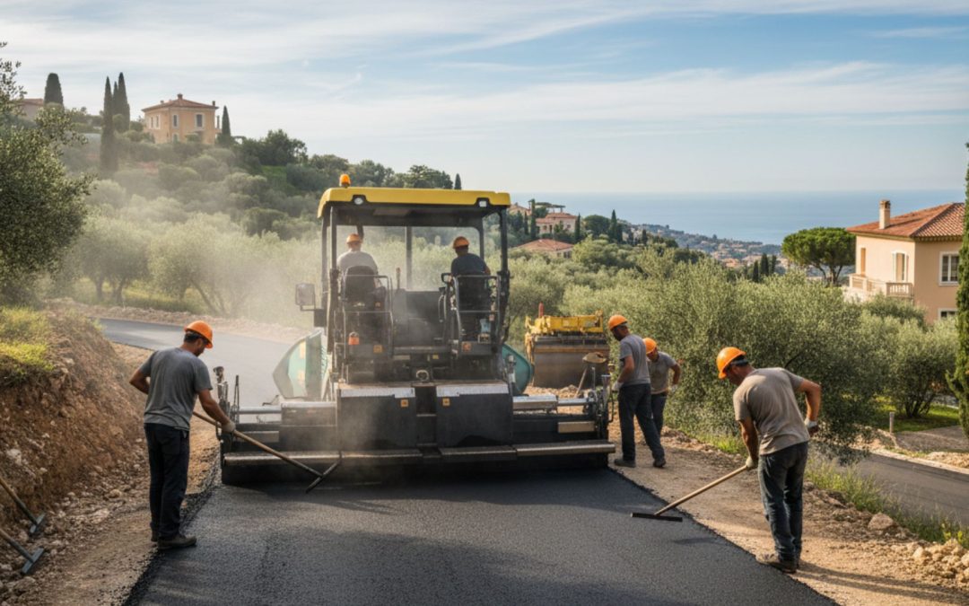 Nice Cimiez : enrobé pour les villas des collines