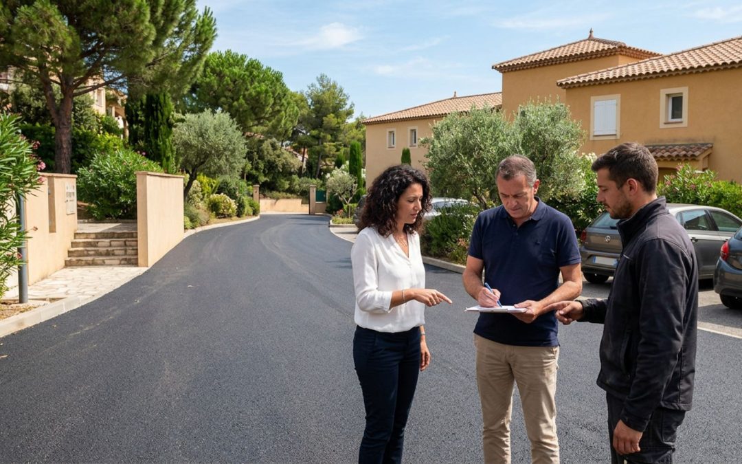 Réception d&rsquo;enrobé en copropriété : procès-verbal